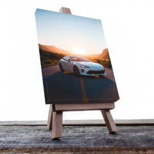 Cuadro Decorativo de Automóvil Deportivo Toyota Blanco #40