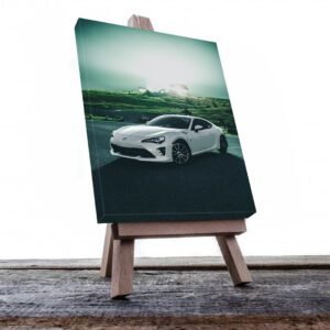 Cuadro Decorativo de Automóvil Deportivo Toyota Blanco #42