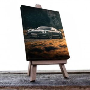 Cuadro Decorativo de Automóvil Deportivo Taycan Negro #50