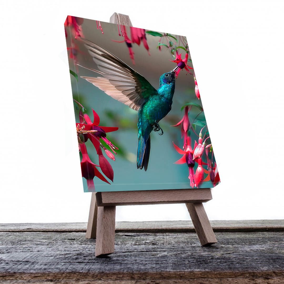 Cuadro Decorativo Colibrí Azul #37