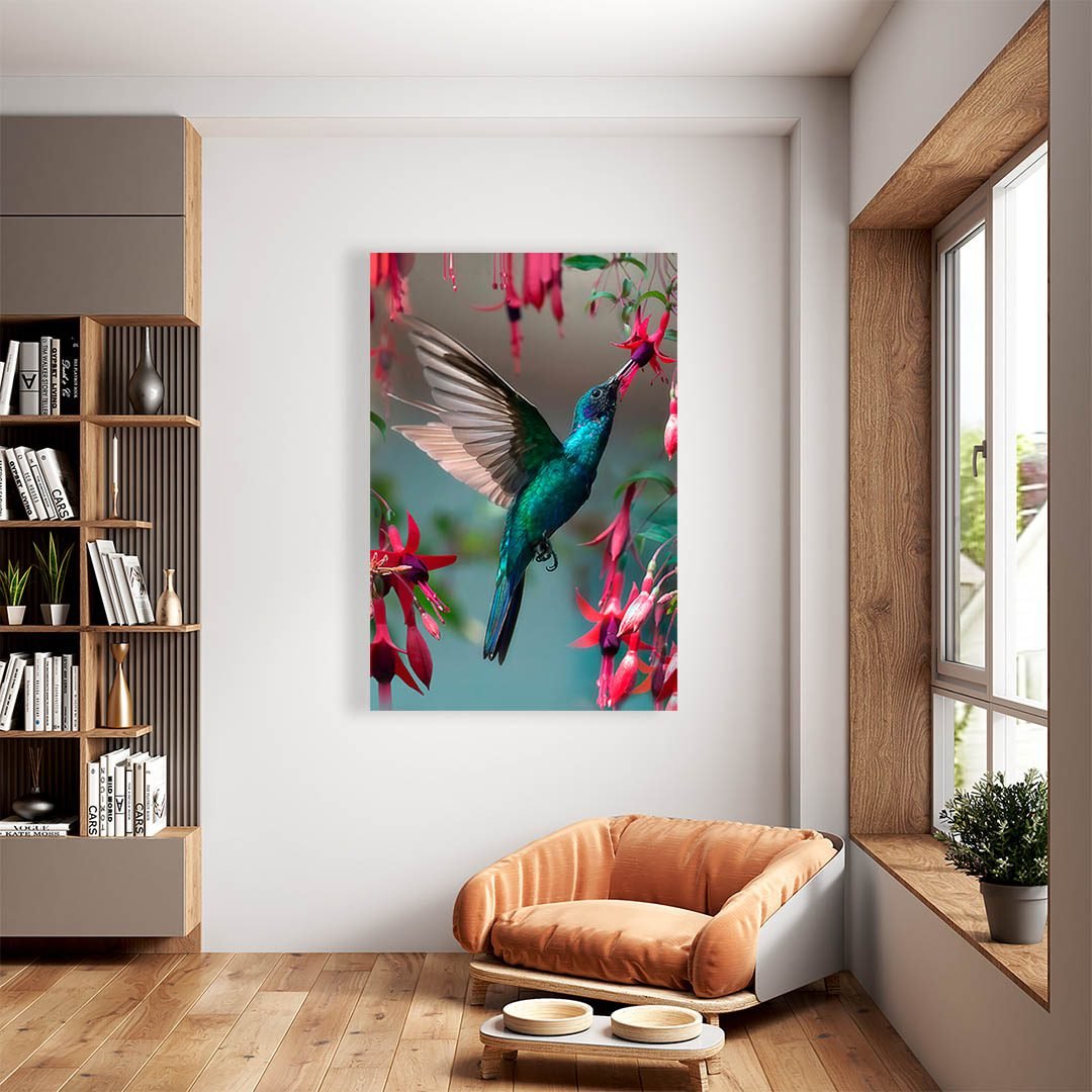 Cuadro Decorativo Colibrí Azul #37 - Imagen 2