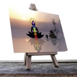 Cuadro Decorativo Holístico los 7 Chakras meditación #4