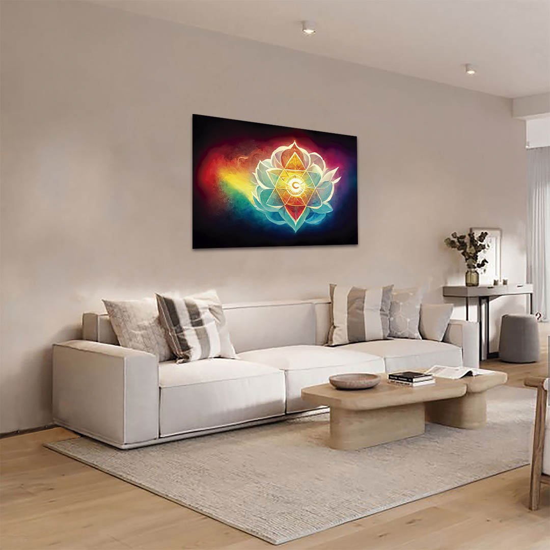 Cuadro Decorativo Holístico los 7 Chakras meditación #80 - Imagen 2