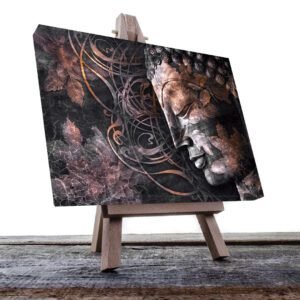 Cuadro Decorativo Buda Holístico en Dorado #142