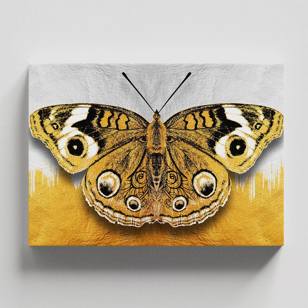 Cuadro Decorativo de Mariposa en Dorado #163 - Imagen 4