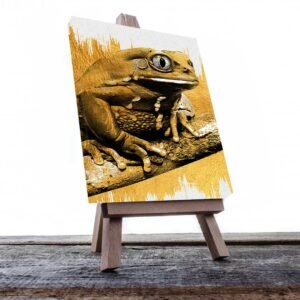 Cuadro Decorativo Rana en Dorado #119