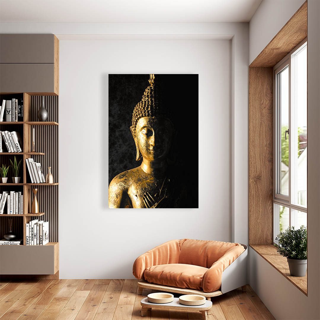 Cuadro Decorativo Buda en Dorado #154 - Imagen 2