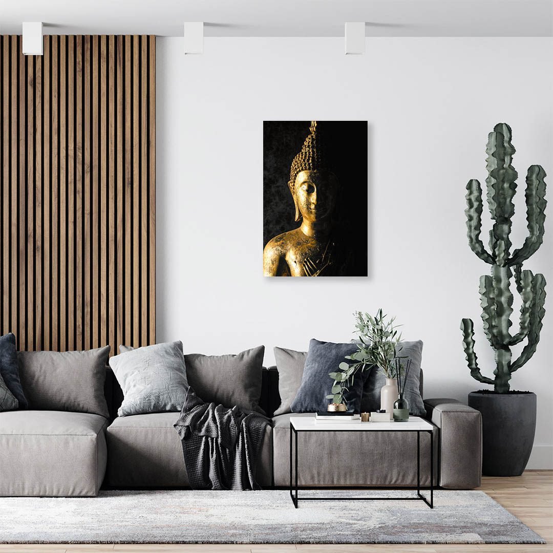 Cuadro Decorativo Buda en Dorado #154 - Imagen 3