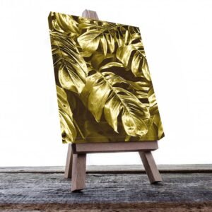 Cuadro Decorativo de Hojas Doradas #162