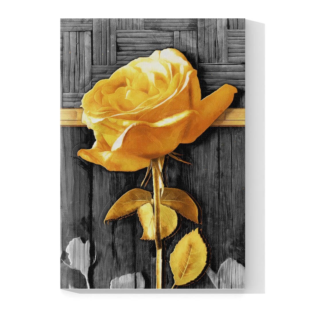 Cuadro Decorativo Moderno estilo Mármol en Dorado y Negro #175 - Imagen 4