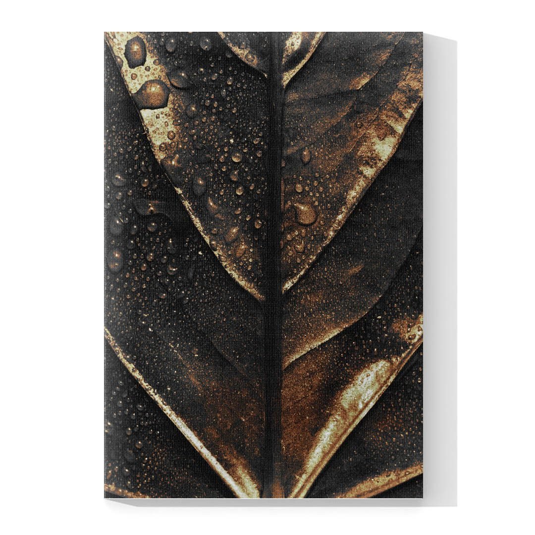 Cuadro Decorativo Moderno estilo Mármol en Dorado y Negro #182 - Imagen 4