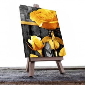 Cuadro Decorativo Rosas Doradas #186