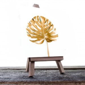 Cuadro Decorativo de Flores Doradas con Fondo Blanco #210