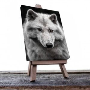 Cuadro Decorativo Lobo Gris #03
