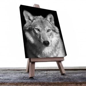 Cuadro Decorativo Lobo Gris #06
