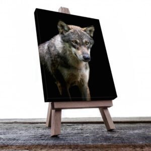 Cuadro Decorativo Lobo Gris #08