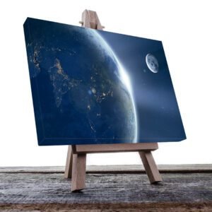 Cuadro Decorativo De la Luna y la Tierra