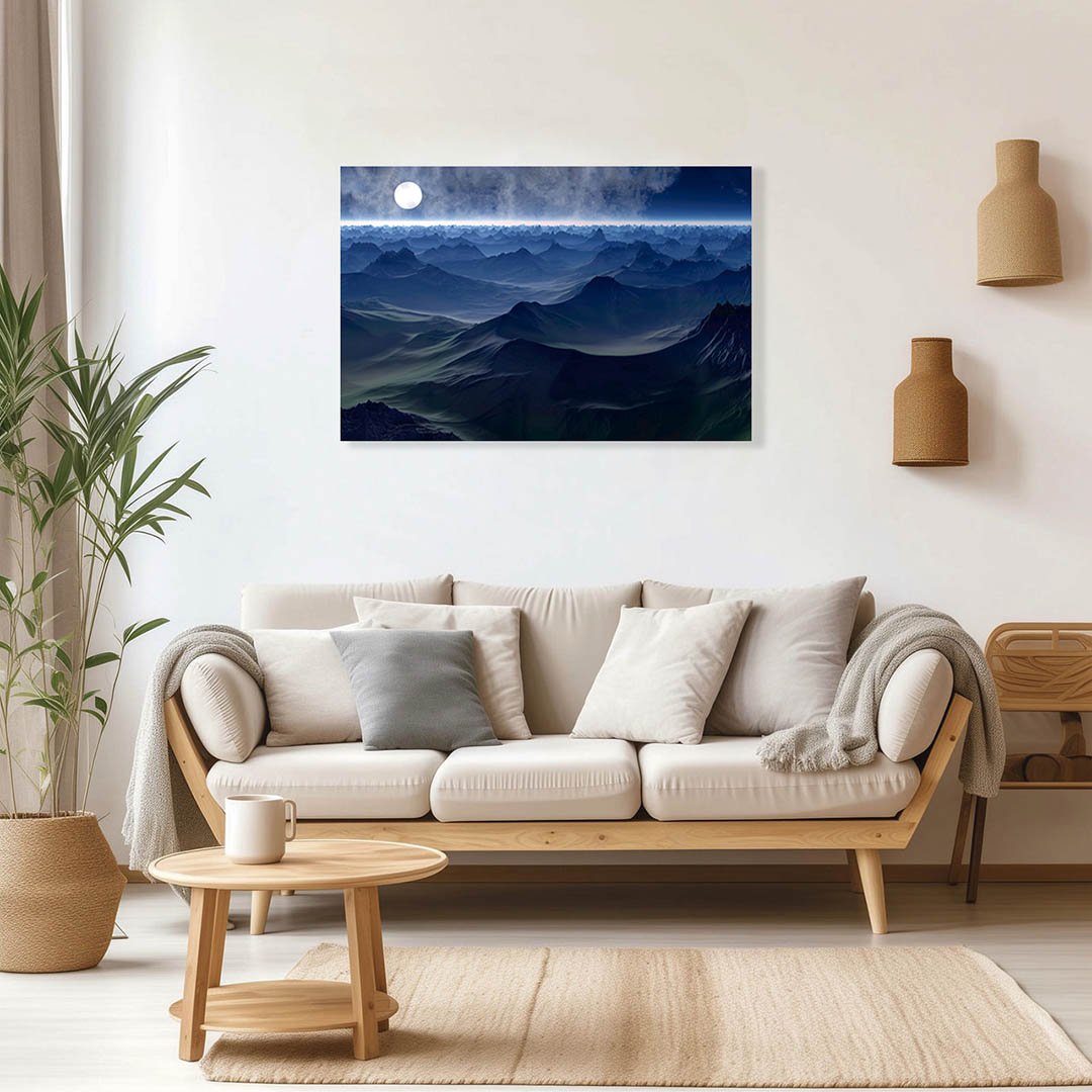 Cuadro Decorativo Luna de otro planeta Sci-Fi - Imagen 2