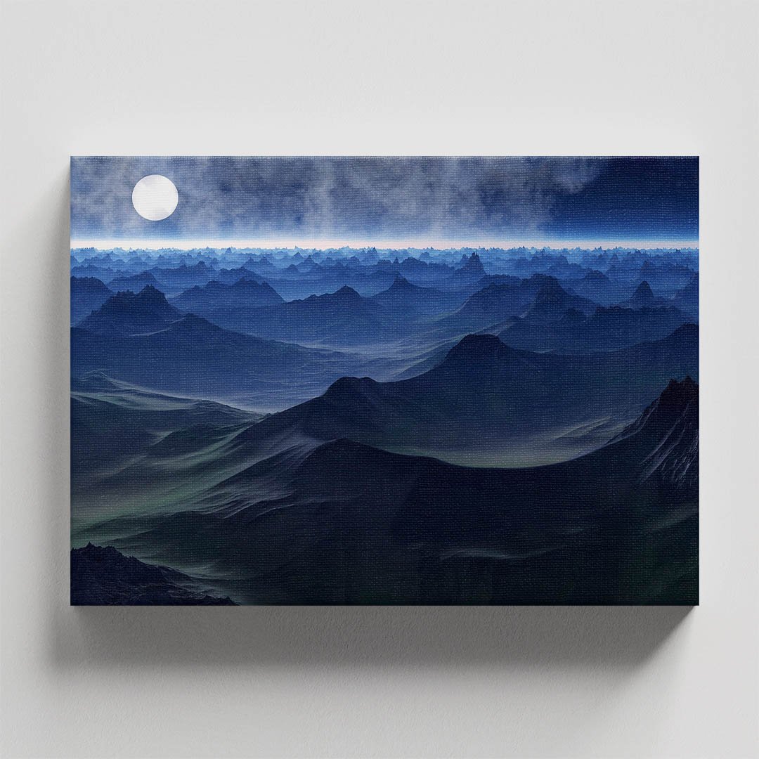 Cuadro Decorativo Luna de otro planeta Sci-Fi - Imagen 4