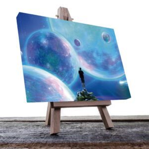 Cuadro Decorativo Sci-Fi del Universo tonos Azules #28