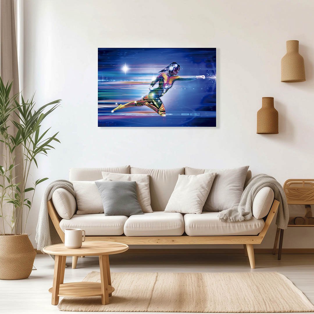 Cuadro Decorativo de mujer Sci-Fi en el Universo - Imagen 2