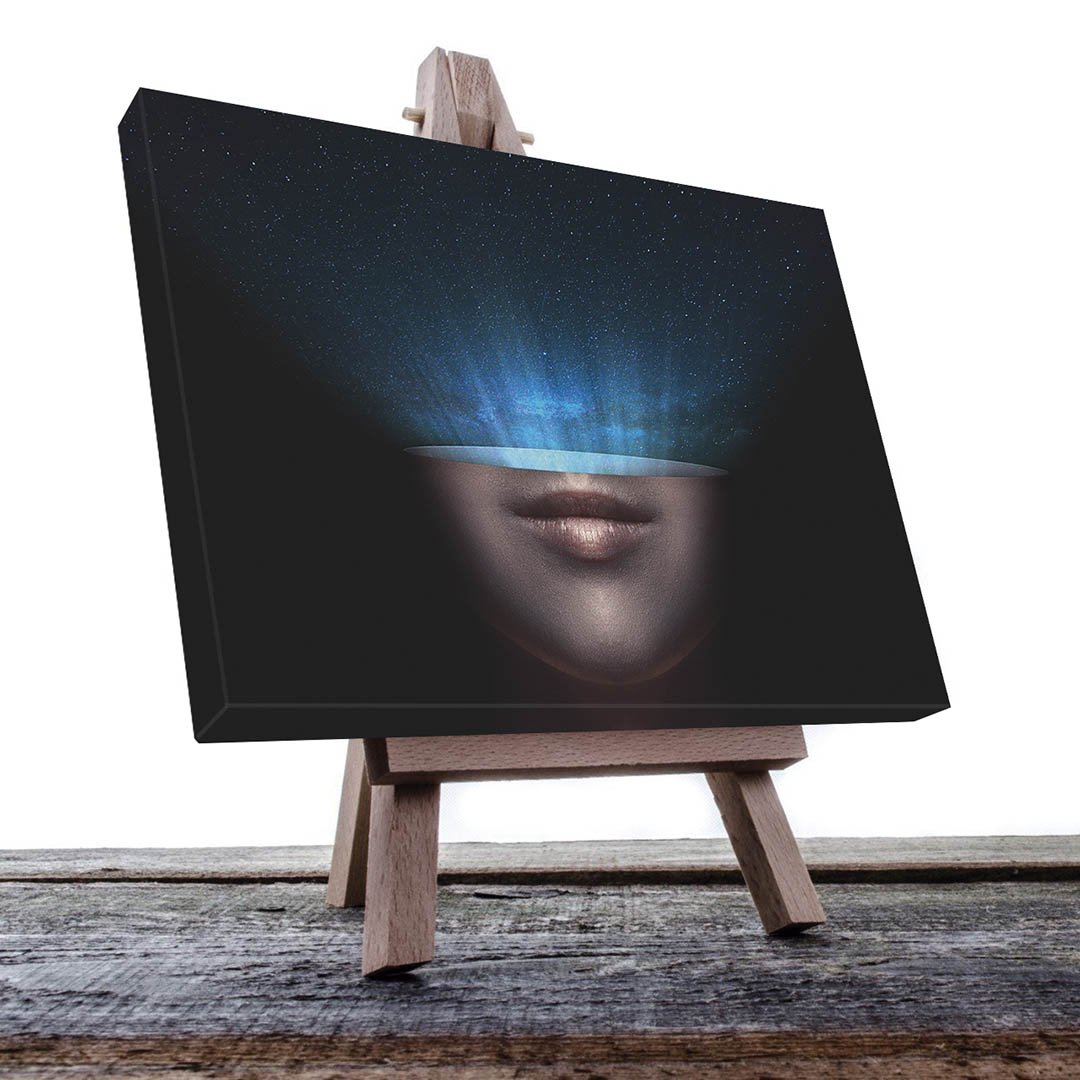 Cuadro Decorativo Sci-Fi rostro al universo