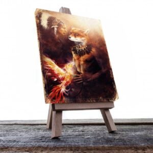 Cuadro Decorativo Holístico Amerindios y animales místicos  #13V