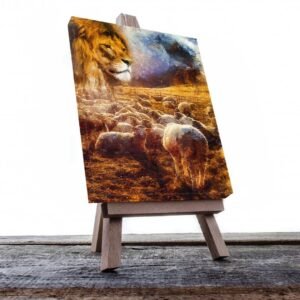 Cuadro Decorativo Holístico León y Ovejas #14V