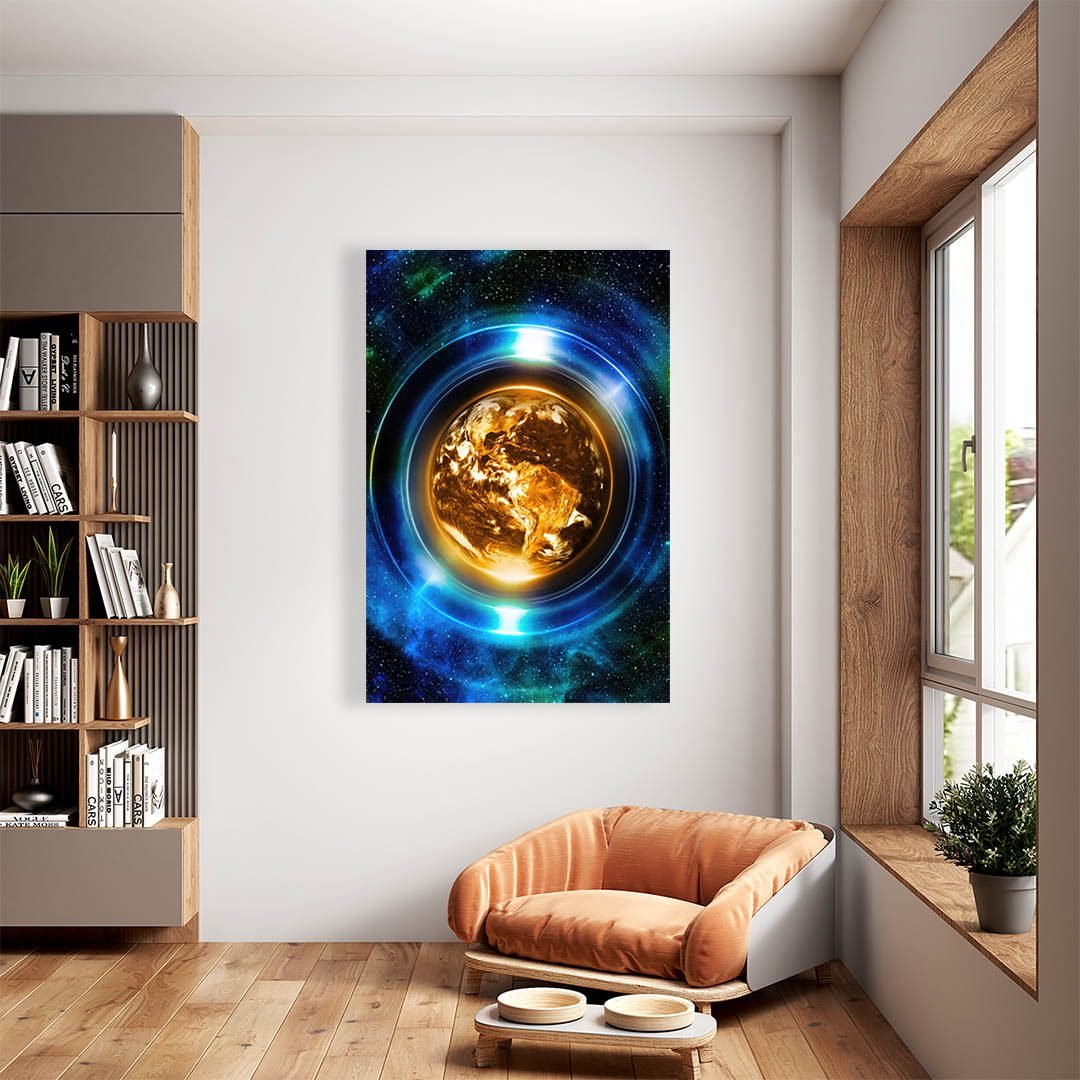 Cuadro Decorativo Holístico Sci-Fi Planeta Tierra #24V - Imagen 2