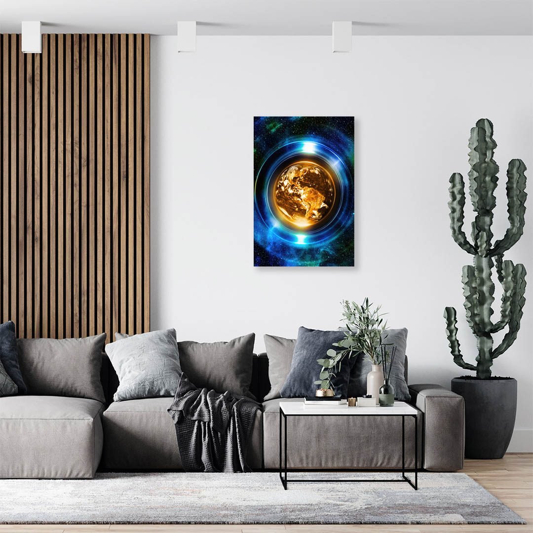 Cuadro Decorativo Holístico Sci-Fi Planeta Tierra #24V - Imagen 3