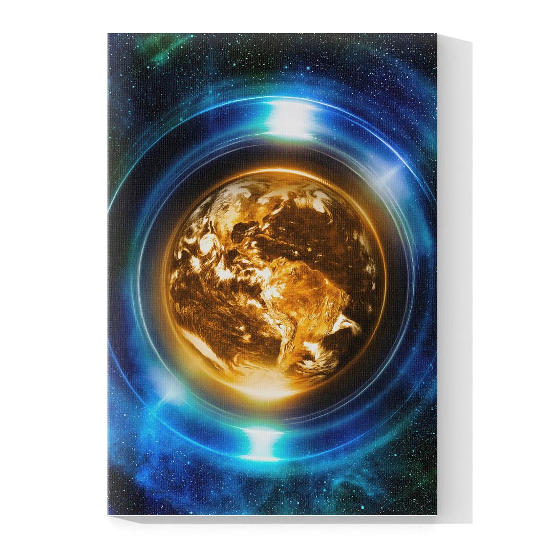 Cuadro Decorativo Holístico Sci-Fi Planeta Tierra #24V - Imagen 4