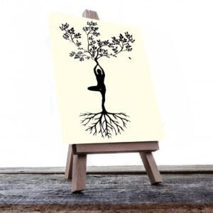 Cuadro Decorativo Holístico Meditación y Raíz #32V