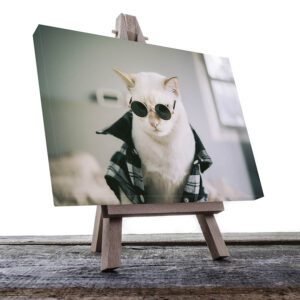 Cuadro Decorativo de Gato Blanco #15
