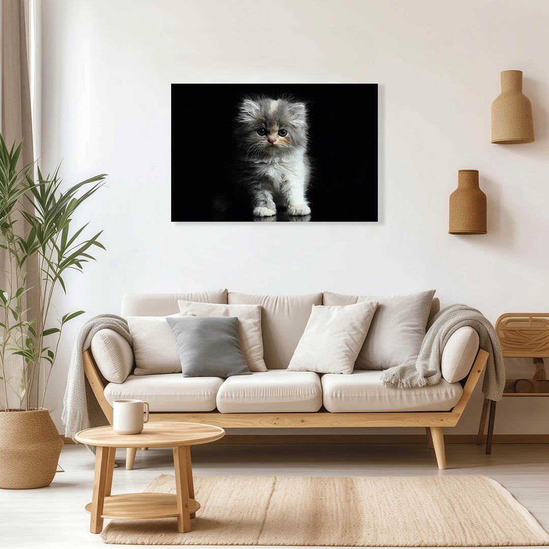 Cuadro Decorativo de Gato Gris #16 - Imagen 3