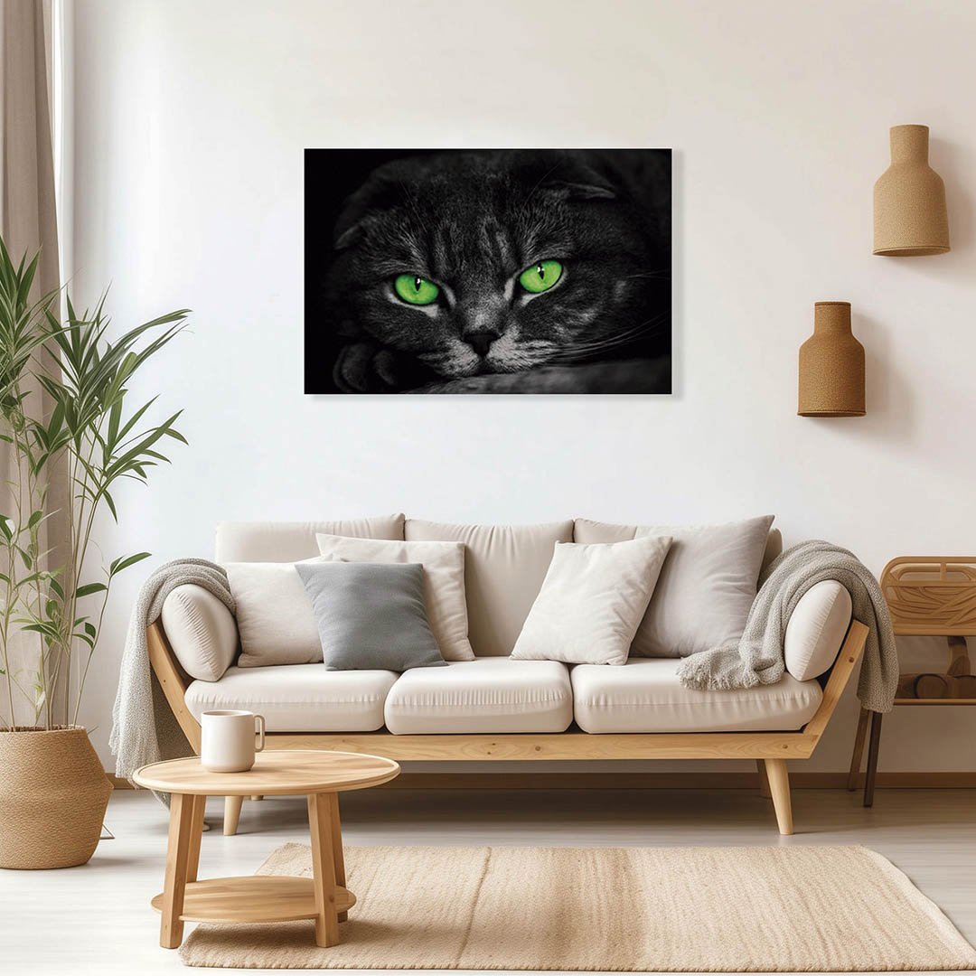 Cuadro Decorativo de Gato Gris #28 - Imagen 3