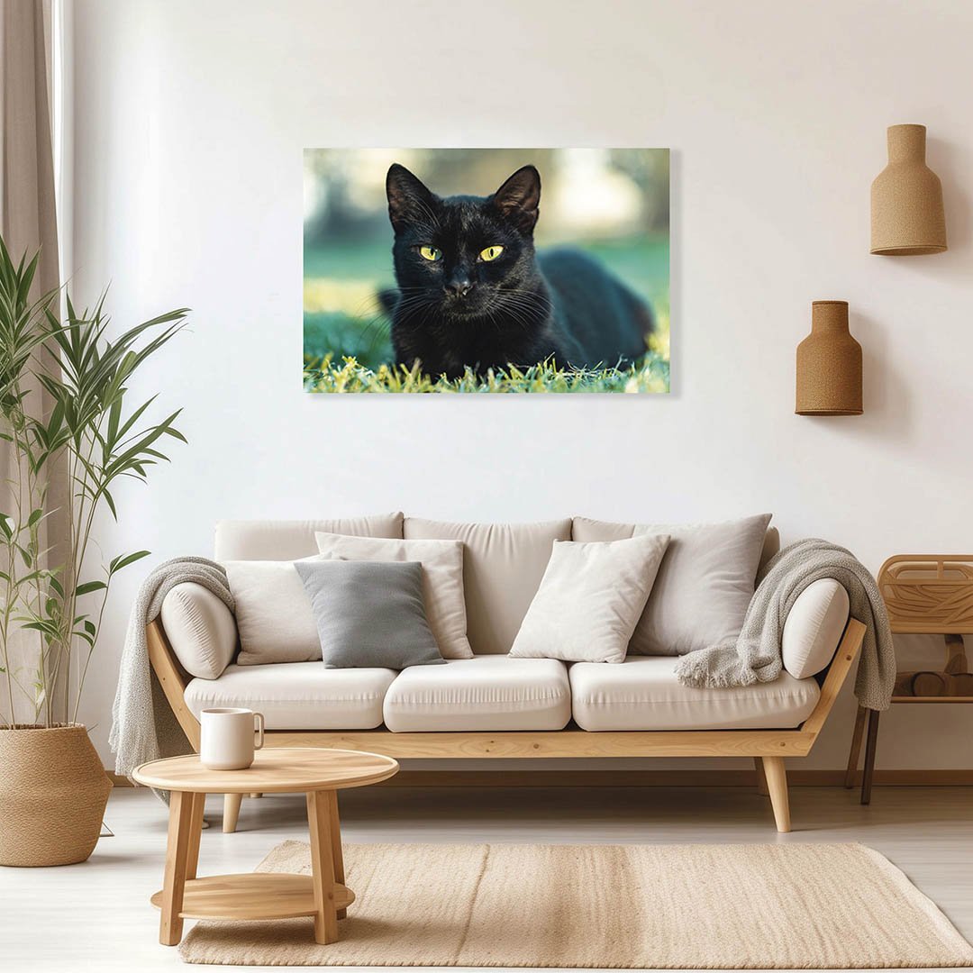 Cuadro Decorativo de Gato Negro #33 - Imagen 3