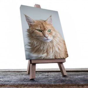 Cuadro Decorativo de Gato Atigrado Café Claro #529