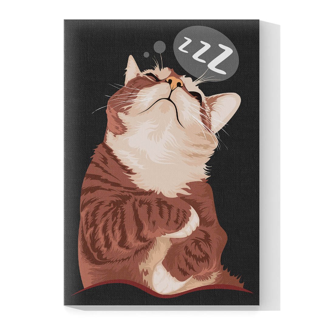 Cuadro Decorativo de Gato Dormilón #569 - Imagen 4