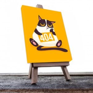 Cuadro Decorativo de Gato No Encontrado 404 #570