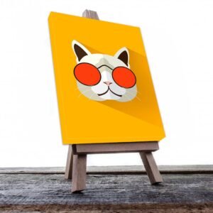 Cuadro Decorativo Dibujo de Gato Hípster #571