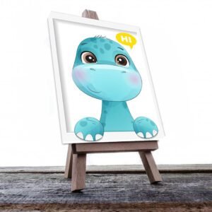 Cuadro Decorativo Infantil de Dinosaurios #04