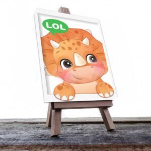 Cuadro Decorativo Infantil de Dinosaurios #06