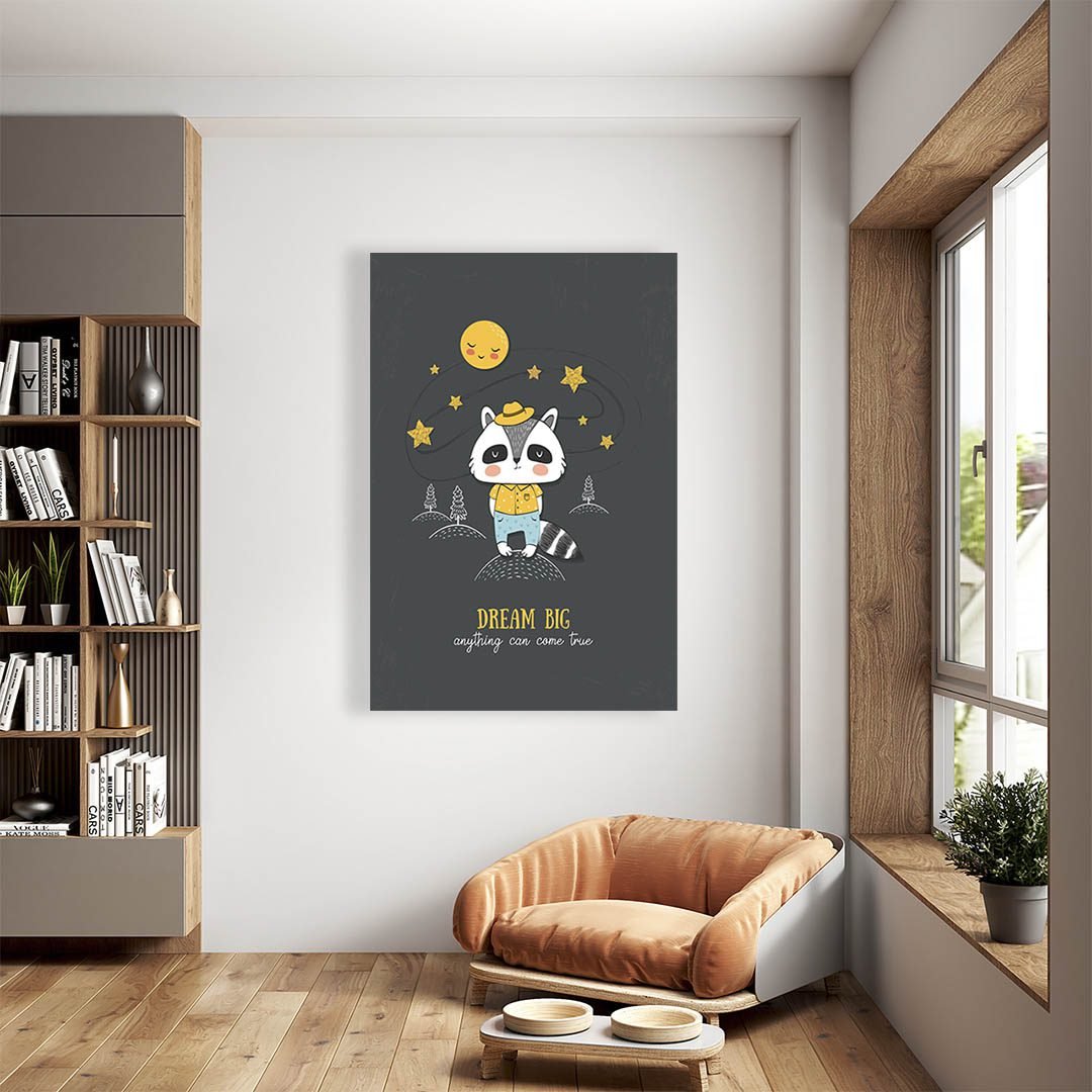 Cuadro Decorativo Infantil de Mapache #13 - Imagen 2