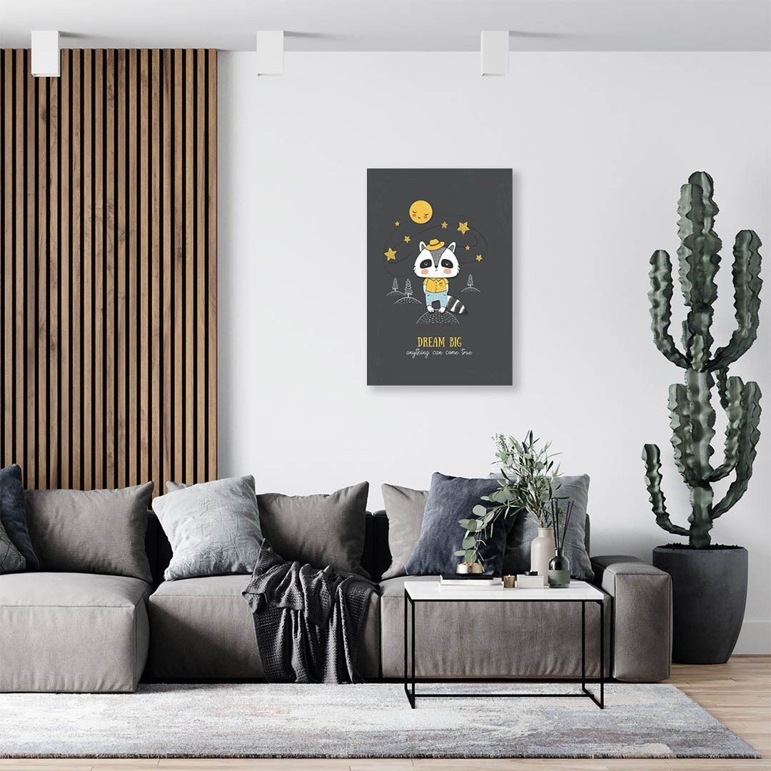 Cuadro Decorativo Infantil de Mapache #13 - Imagen 3