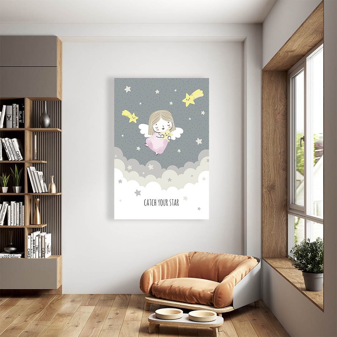 Cuadro Decorativo Infantil de Niña Ángel #17 - Imagen 2