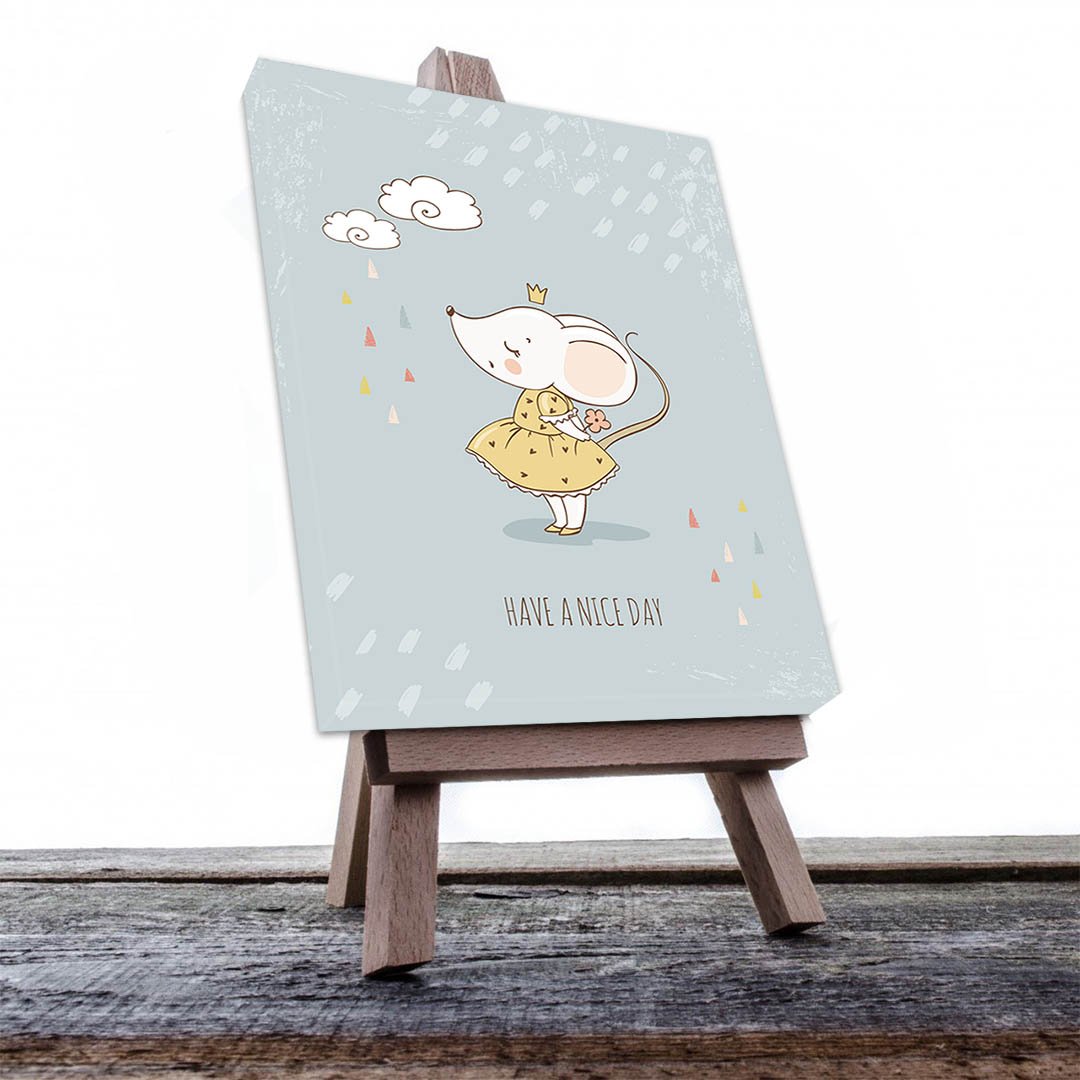 Cuadro Decorativo Infantil Ratón #35