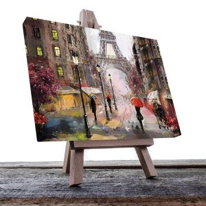 Cuadro Decorativo de Paris Estilo Oleo #01