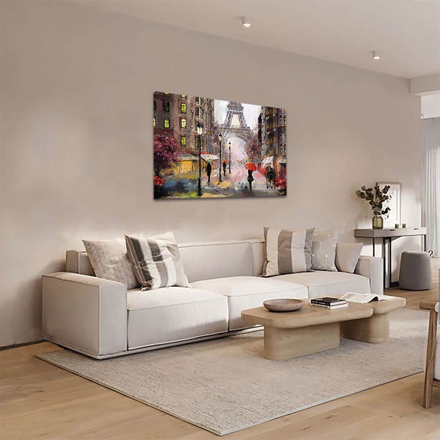 Cuadro Decorativo de Paris Estilo Oleo #01 - Imagen 2