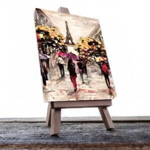 Cuadro Decorativo Paris Estilo Oleo #01V