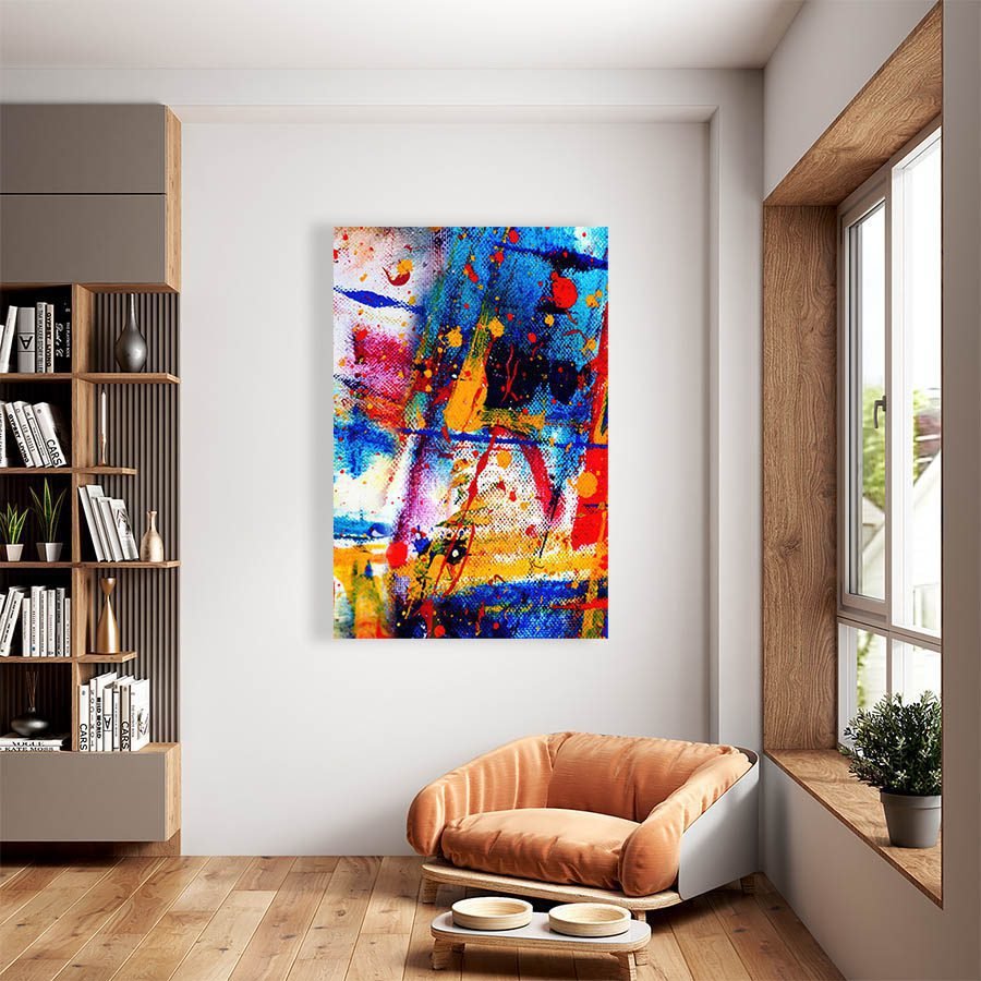 Cuadro Decorativo Abstracto Estilo Oleo #14V - Imagen 2
